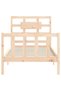 Bed frame with headboard 3FT, single, solid wood - 6