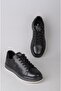 Seç M030 Genuine Leather Casual Men's Shoes Black - 6
