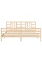 Bed frame with headboard 200x200 cm, solid pine wood - 5