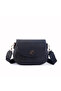 Women's Shoulder and Crossbody Bag with Double Straps - Black Embossed - 4