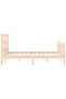 Bed frame with headboard, 120x200 cm, solid wood - 7