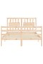 4FT Bed Frame with Headboard, Small Double, Solid Wood - 7