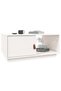 Coffee table, white, 80x50x35.5 cm, solid pine wood - 4