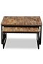 Coffee table set, 2 pieces, solid recycled teak wood - 2