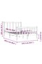 Bed frame with headboard, 120x200 cm, solid wood - 8