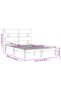 Bed frame with headboard, white, 120x200 cm, solid wood - 8