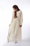 Girl's Hijab Lace Dress, Young Girl's Guipure Detailed Dress with Elastic Sleeves for Special Occasions, Ages 7-14 - 4