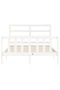 4FT Bed Frame with Headboard, Small Double, Solid Wood - 6