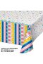Party Patterns Paper Tablecover 54"x96" 1ct - 2