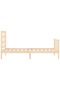 Bed frame with headboard, 90x200 cm, solid wood - 7
