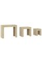 Stackable coffee tables, 3 pcs., sonoma oak, chipboard - 5