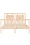 4FT Bed Frame with Headboard, Small Double, Solid Wood - 6