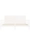 Bed frame with headboard 200x200 cm, white, solid wood - 6