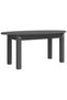 Coffee table, gray, 80x40x35 cm, solid pine wood - 2