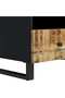Coffee table, 80x54x40 cm, solid mango wood/processed wood - 7
