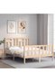 4FT Bed Frame with Headboard, Small Double, Solid Wood - 3