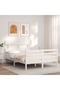 4FT Bed Frame with Headboard, Small Double, Solid Wood - 3
