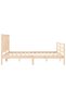 Bed frame with headboard, 160x200 cm, solid wood - 6