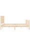 Bed frame with headboard, solid wood, king size 5FT - 7