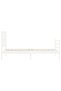 Bed frame with headboard, white, 90x200 cm, solid wood - 6