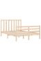 Bed frame with headboard, 120x200 cm, solid wood - 5
