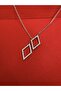 Zircon Stone Geometric Necklace - 2