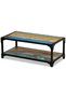 Coffee table, solid recycled wood - 3