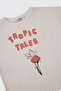 Girl's Printed Short Sleeve Pink T-Shirt - 3