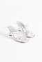Silver Women's Stone Heeled Slippers Bp20My04F - 2