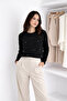 Women's Stoned Soft Textured Quality Knitwear Yumoş Sweater - 3