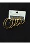 316L Steel Gold Color Set of Six Earrings - 2