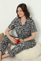 Women's 100% Cotton Buttoned Pajama Set 19093 - 7