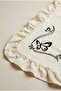 Butterfly Embroidery Detailed Ruffled Table Runner 40X120 cm – Stylish Decorative Table and Console Cover - 3
