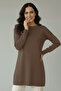 Floral Patterned Tunic N3303 Mink - 2