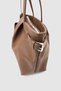 Chimor Wallet, Matte Look, Belt Detailed Shoulder Bag, Mink - 6