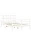 4FT Bed Frame with Headboard, Small Double, Solid Wood - 3