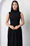 High Neckline Skirt Tulle Sleeveless Dress Grs3881 - 2
