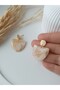 Bone Pattern Handmade Polymer Clay Women's Earrings Ultra Light Shiny Marble Appearance Special Design Earrings - 8