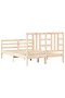 Bed frame with headboard, solid wood, double 4FT6 - 6