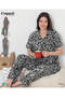 Women's 100% Cotton Buttoned Pajama Set 19093