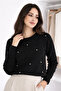 Women's Stoned Soft Textured Quality Knitwear Yumoş Sweater