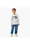Printed Crew Neck T-shirt and Long Sleeves - 2