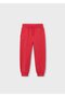 Boy's Basic Sweatpants with Elastic Cuffs Red
