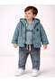 Baby Boy 4-Piece Set Hooded Jacket, Printed T-Shirt and Pants Stylish Boy's Combination