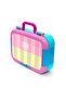 Kids Pink Yellow Stripe Patterned Stainless Steel Lunch Box 39123 - 4