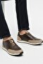 Genuine Leather Brown Lace-Up Comfortable Casual Men's Shoes Luass28Al0040 - 6