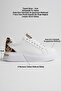Leopard Detailed White Women's Sports Shoes Bp01Ms03C - 3