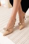 Women's Nude Heeled Shoes Bp08Ms38B - 3