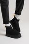 Women's Black Winter Boots with Fur Inside and Thick Sole Bp04Mk04A - 5
