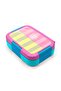 Kids Pink Yellow Stripe Patterned Stainless Steel Lunch Box 39123 - 2